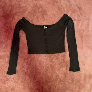 Emerald Off the Shoulder. SOLD